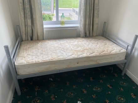 Photo of free Old Mattress and Metal Frame - No Headboard (Clifton S60) #1