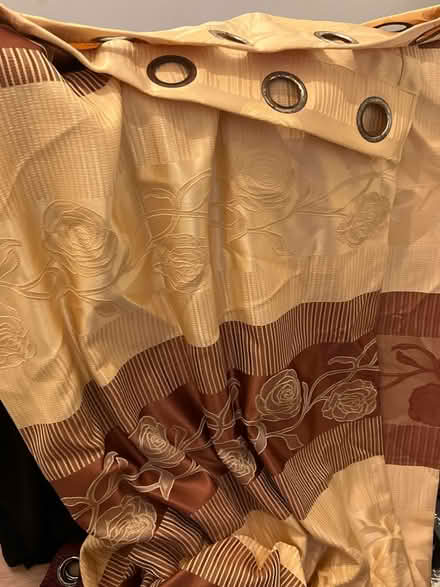 Photo of free Brown and beige curtains (LS8) #1