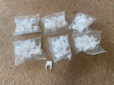 Photo of free 15mm white plastic pipe clips (IP2) #1