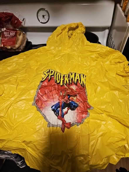 Photo of free Kids spider man rain poncho (Trumbull) #2