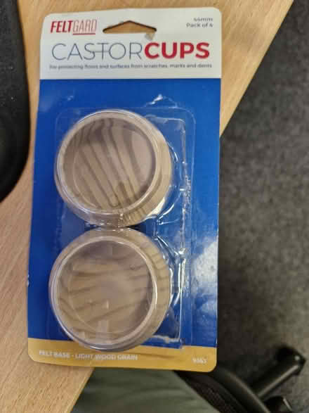 Photo of free Castor Cups, Floor Protectors x 4 (Barming) #1