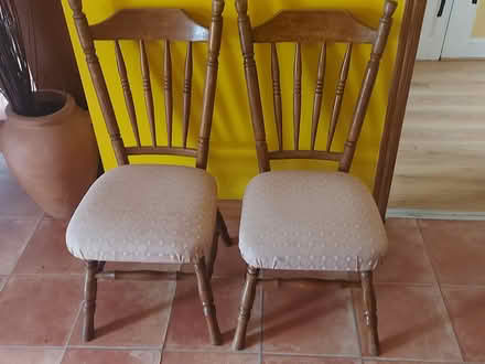 Photo of free 4 Oak dining chairs (East Ham E6) #2