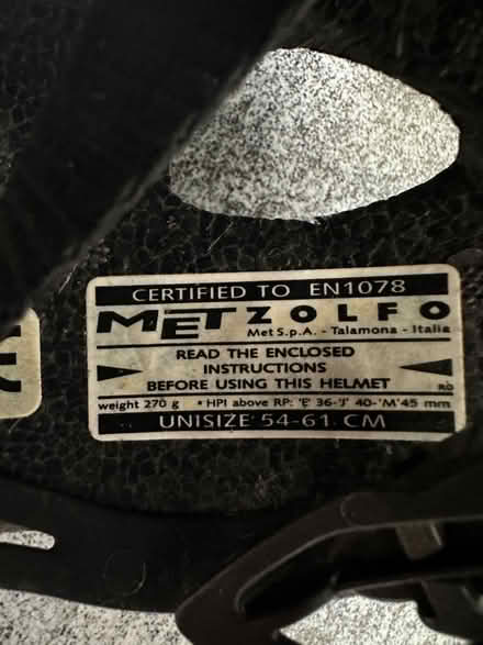 Photo of free Bicycle helmet (red, black and silver) unisex size 54-61cm (Cubitt Town E14) #3