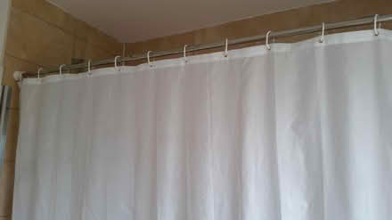 Photo of free Shower curtain and pole (North Reddish Stockport) #1