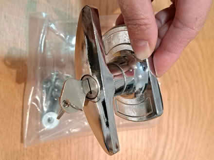 Photo of free New garage door handle with keys (Park Hill CR0) #2