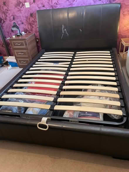 Photo of free Ottoman bed frame and mattress (Ilford) #1