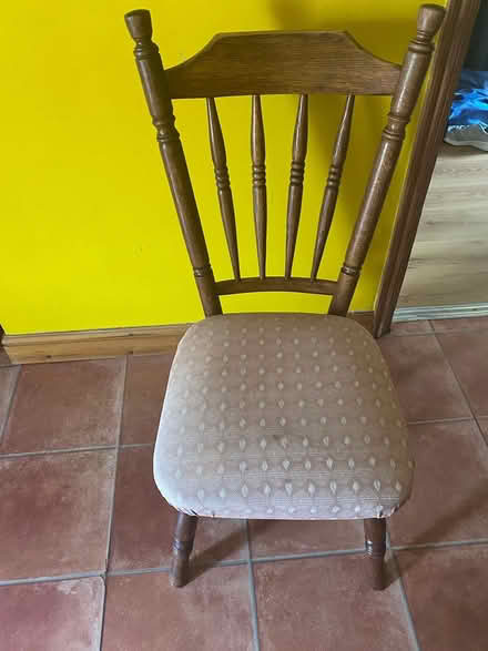 Photo of free 4 Oak dining chairs (East Ham E6) #1