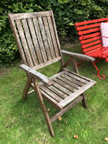 Photo of free Weathered folding garden chair (OX4 Iffley) #1