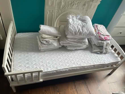 Photo of free Toddler bed, mattress & bedding (Forest gate E7) #1
