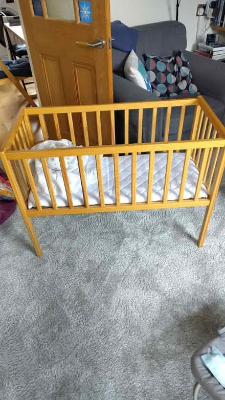 Photo of free Mini crib and mattress (S32 Hathersage) #1