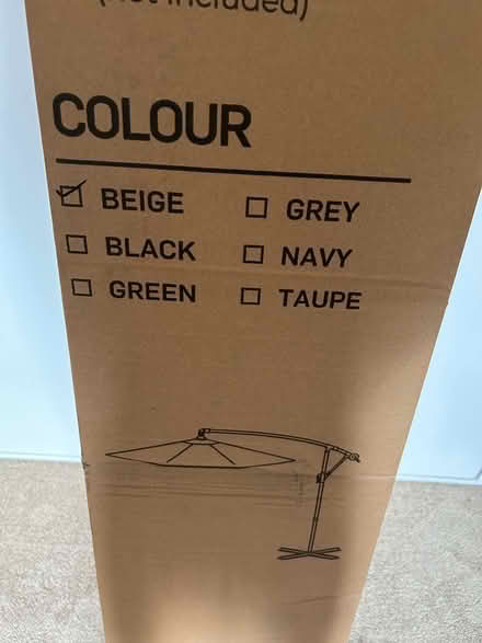 Photo of free Cantilever parasol - new (South Acton, W4) #2