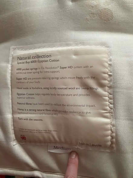 Photo of free Super king size mattress (Aigburth L17) #1