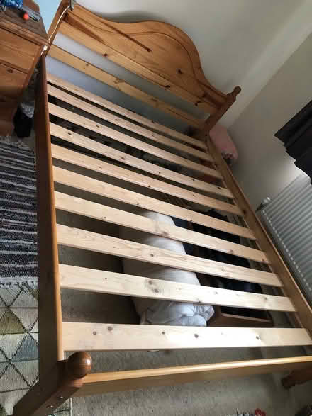 Photo of free Pine double bed (Ripley DE5) #2