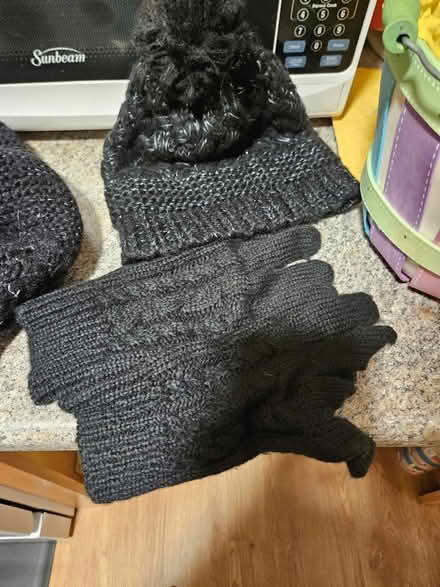 Photo of free Black winter scarf hat and gloves (Trumbull) #1