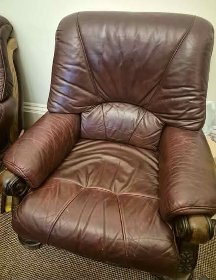 Photo of free Three piece suite and matching stool (Southport PR9) #2