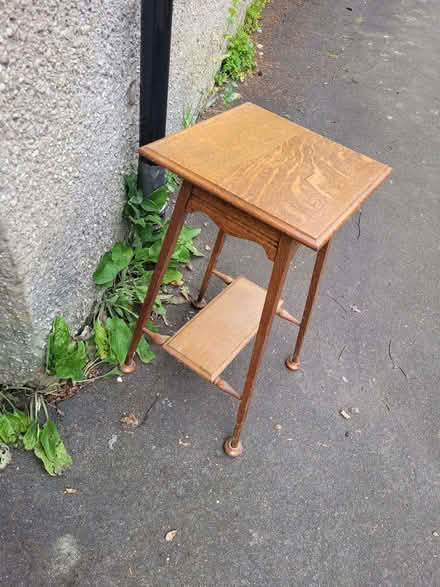 Photo of free Victoria Oak plant pot stand (Roseburn EH12) #1