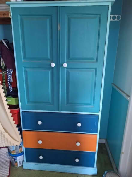 Photo of free Small handmade painted wardrobe (dullingham) #1