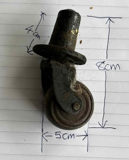 Photo of free Eight antique castors (Dun Laoghaire/Ballybrack) #3