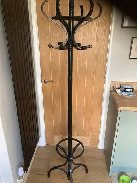 Photo of free Black wooden coat stand (Mansfield, ng18) #1