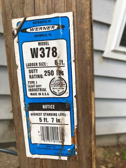 Photo of free Tall wooden ladder (Kenmore near Inglemoor H.S.)