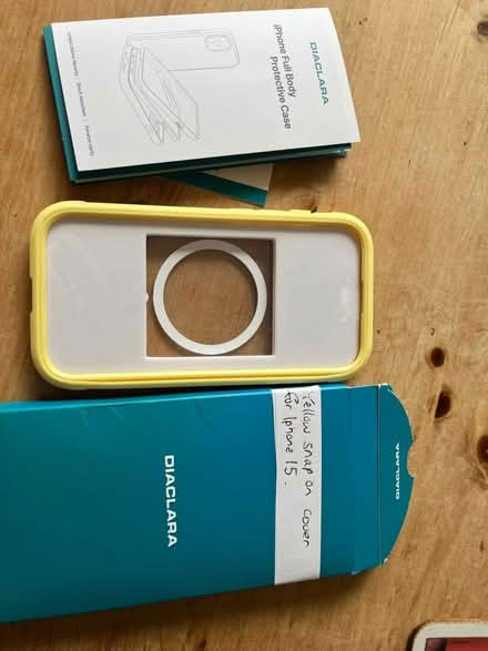 Photo of free Yellow cover for IPhone 15 (Blacklands TN34) #1