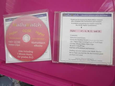 Photo of free GCSE math DVDs (AL7 Welwyn Garden City) #1