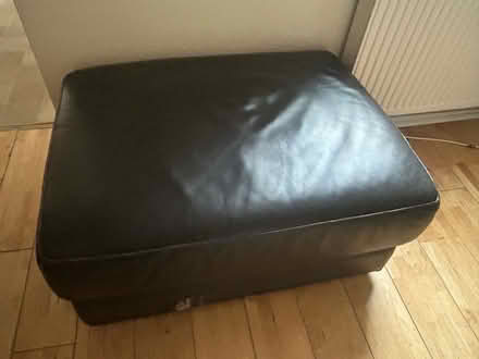 Photo of free Leather pouffe (Oldfield Park) #1
