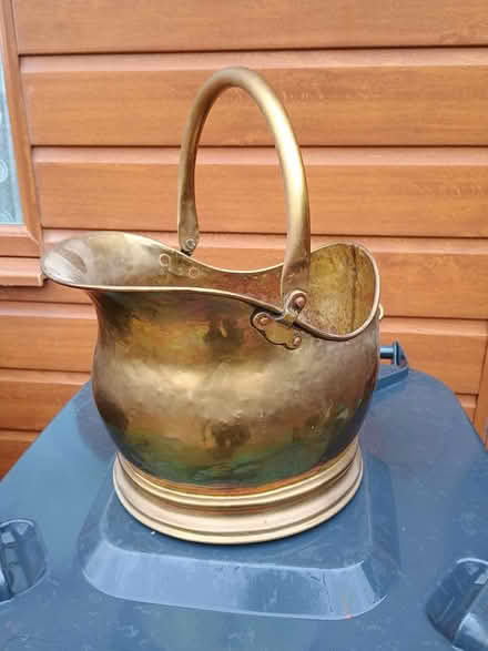 Photo of free Brass finish coal scuttle (Liverpool L21) #1