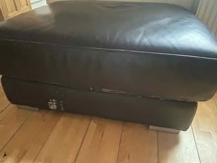Photo of free Leather pouffe (Oldfield Park) #2