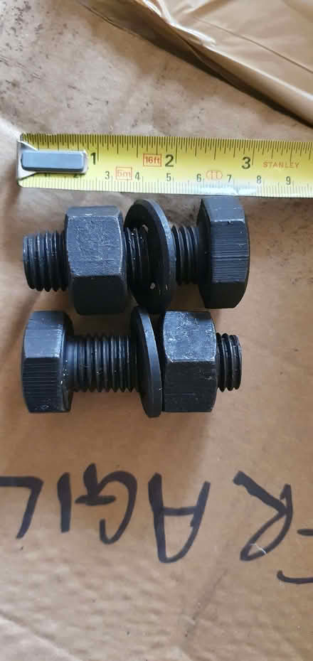 Photo of free 2 huge bolts (Wokingham RG40) #1
