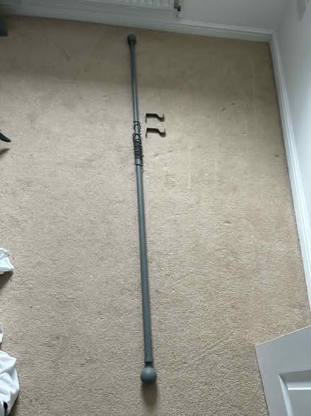 Photo of free Extendable grey curtain pole (Derry Hill, Calne SN11 9) #2