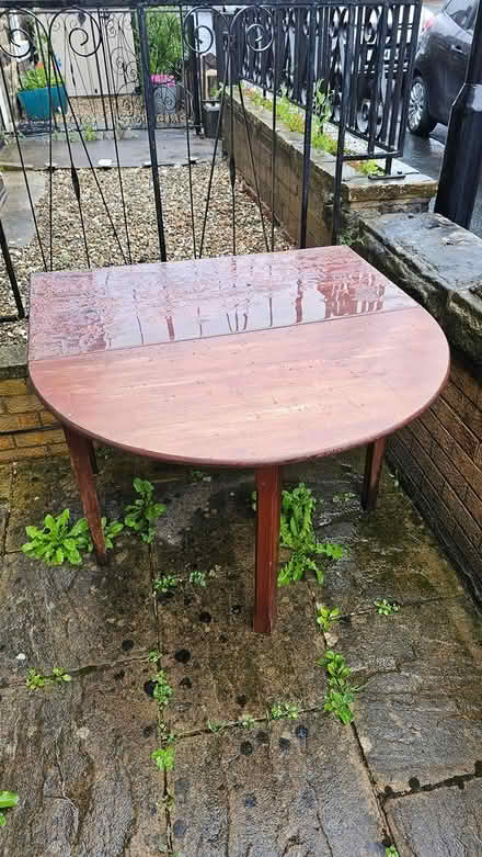 Photo of free Wood table (HG1 2DG)