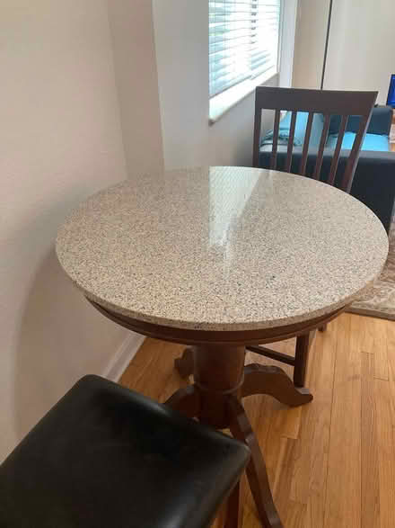 Photo of free Circular Marble Table (Washington St, Denver) #1