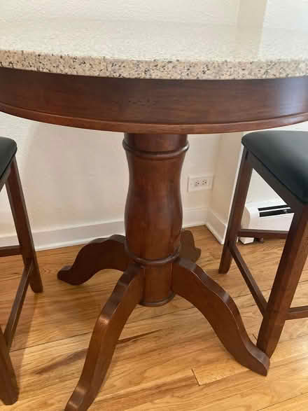 Photo of free Circular Marble Table (Washington St, Denver) #2