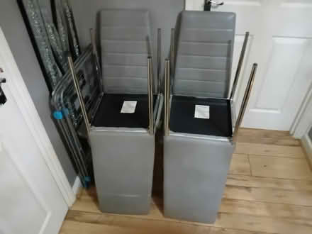 Photo of free 4x grey dining chairs (Horsham) #1