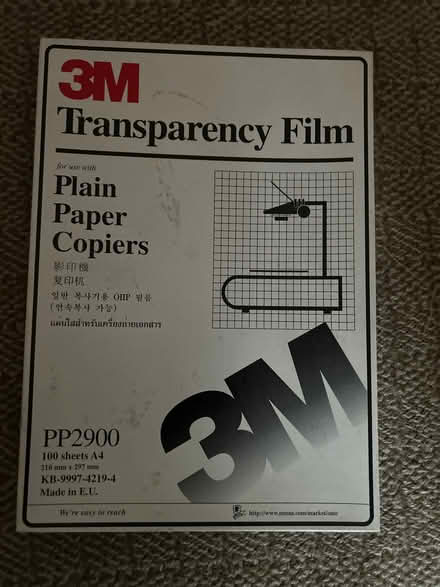 Photo of free Transparency film (Redhill RH2) #1