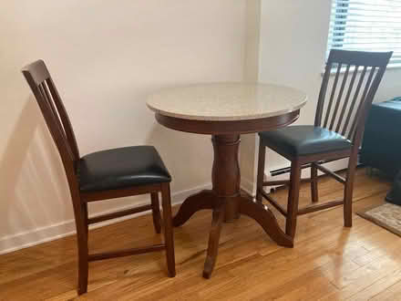 Photo of free Circular Marble Table (Washington St, Denver) #4