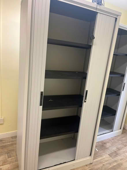 Photo of free Metal shelved locking cabinets (Edinburgh EH11) #2