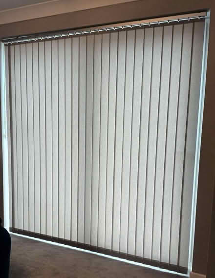 Photo of free Vertical Blinds 201cm wide by 212cm - light grey (Littleover DE23) #2