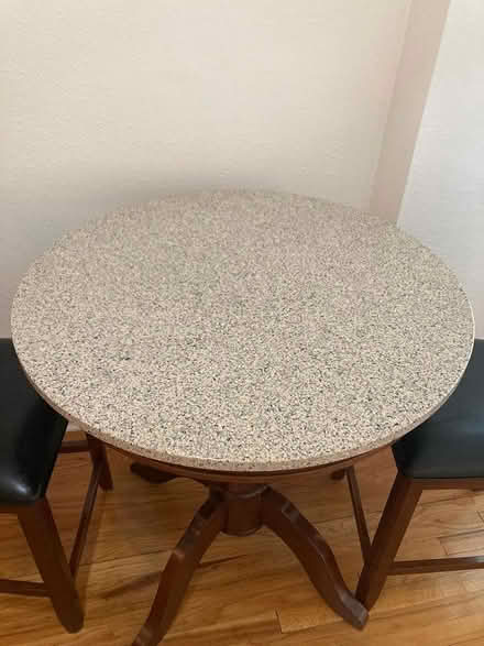 Photo of free Circular Marble Table (Washington St, Denver) #3