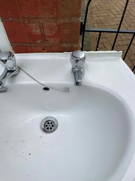 Photo of free Pedestal sink with taps (Cringleford NR4) #2