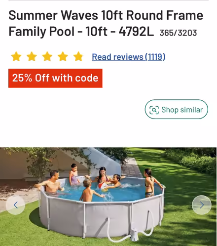 Photo of free Metal frame pool - FRAME ONLY (Pembury TN2) #3