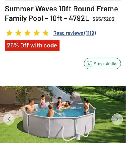 Photo of free Metal frame pool - FRAME ONLY (Pembury TN2) #3