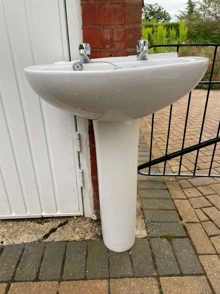 Photo of free Pedestal sink with taps (Cringleford NR4) #1