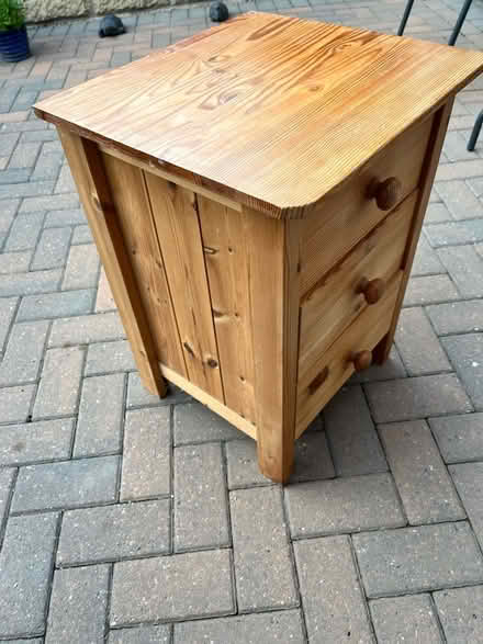 Photo of free Pine 3 drawer chest (Belper DE56) #1
