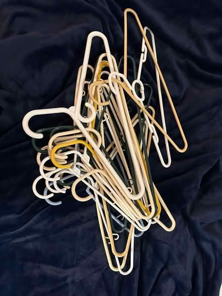 Photo of free 20 plastic hangers (West Townsend) #1