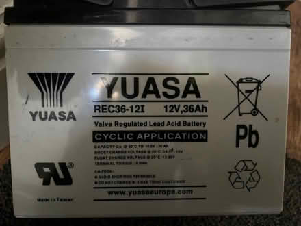 Photo of free Two 12 VOLT BATTERIES, Go Cart etc (Hinton Charterhouse) #2