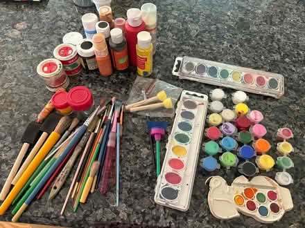 Photo of free Kids paint brushes and paints (South County/Oakville) #1