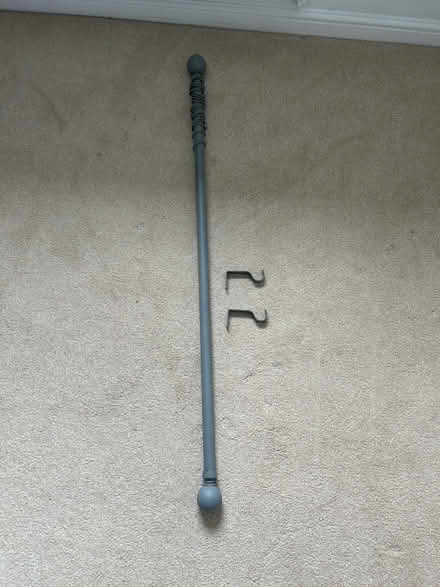 Photo of free Extendable grey curtain pole (Derry Hill, Calne SN11 9) #1