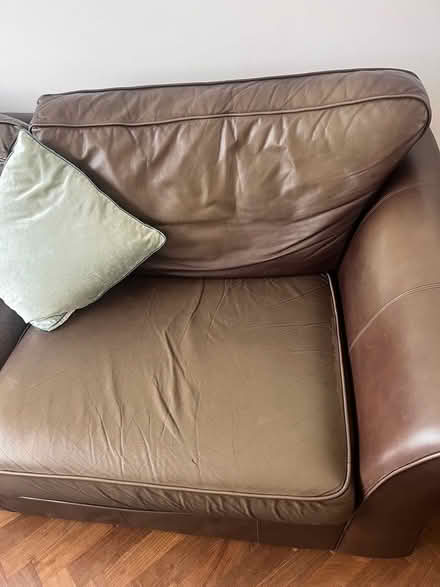 Photo of free 2 leather sofas (Weybridge) #3